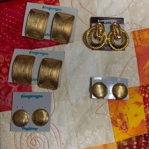 Contempo fashions clip on earrings